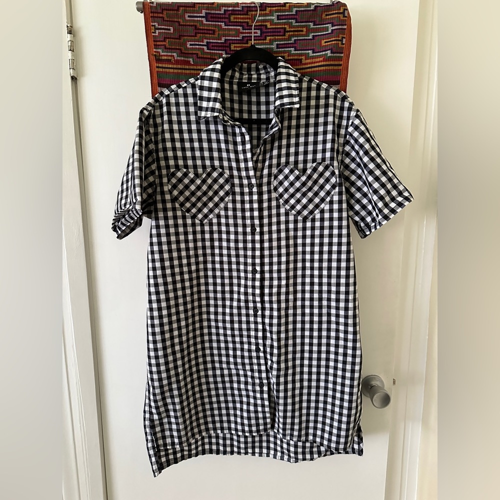 Gingham Dress 🖤🤍
